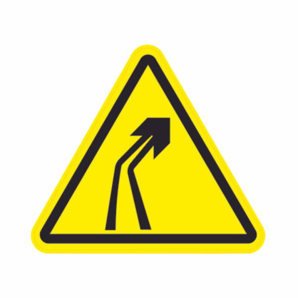 Panneau Triangle DIBOND Danger Virage à droite angle TRI-DIB172